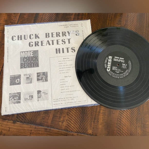 Vintage used Chuck Berry Greatest Hits 12" Vinyl Album Chess LP-1485 1960s - Picture 2 of 2